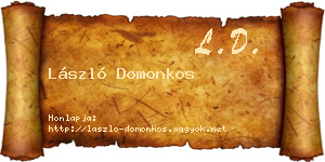 László Domonkos névjegykártya